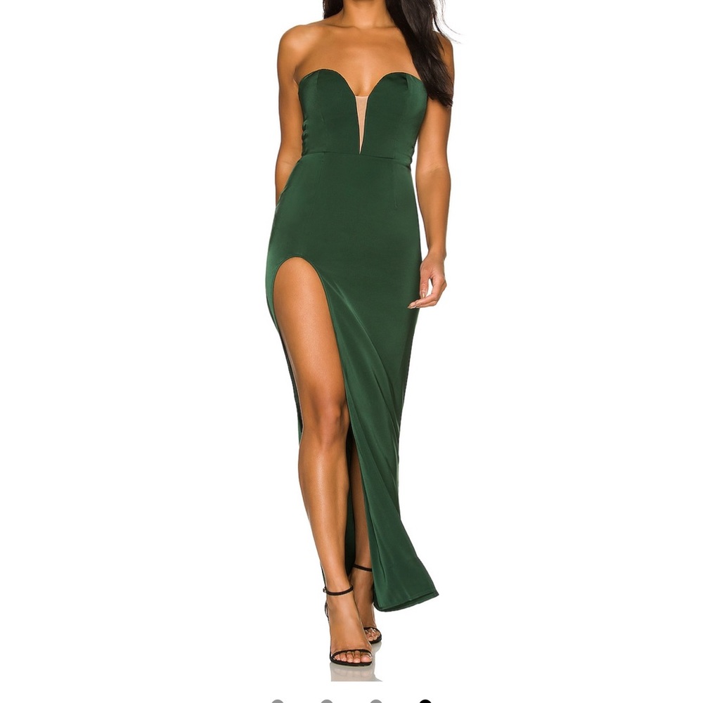 Revolve NBD Marcel Bustier Gown XS / Green Formal Dress